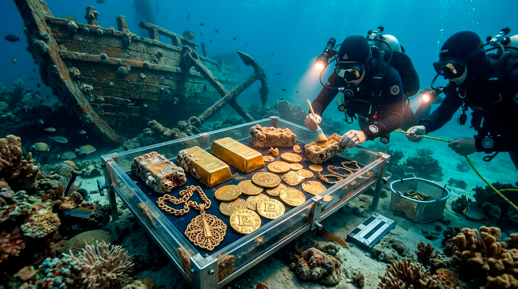 Treasure of the century: Fortune in gold salvaged from 350-year-old Spanish galleon