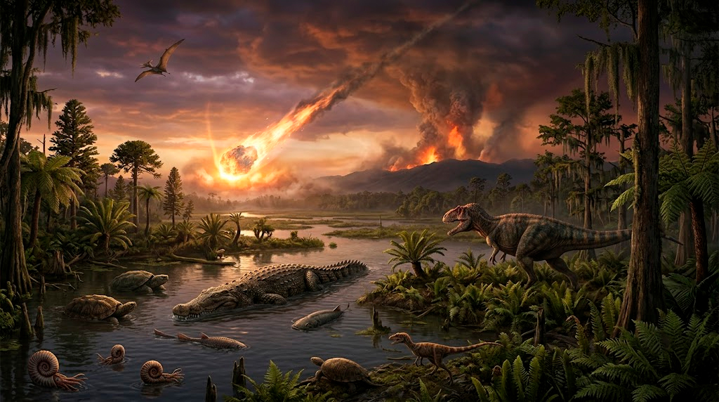 Louisiana was hiding monsters: Scientists reveal what the world looked like moments before the dinosaurs wiped out