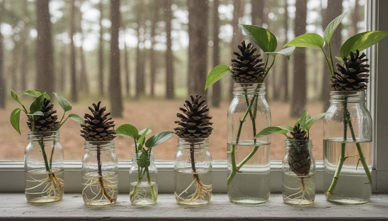 Instead of buying pricey stands, head to the forest – this free gadget will save your indoor cuttings