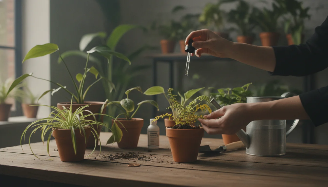 Just one drop in the pot is enough for weak plants to shoot up like crazy