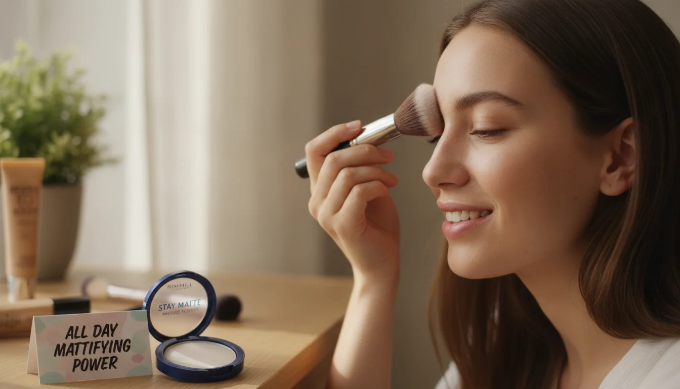 This affordable mattifying powder keeps your face matte all day