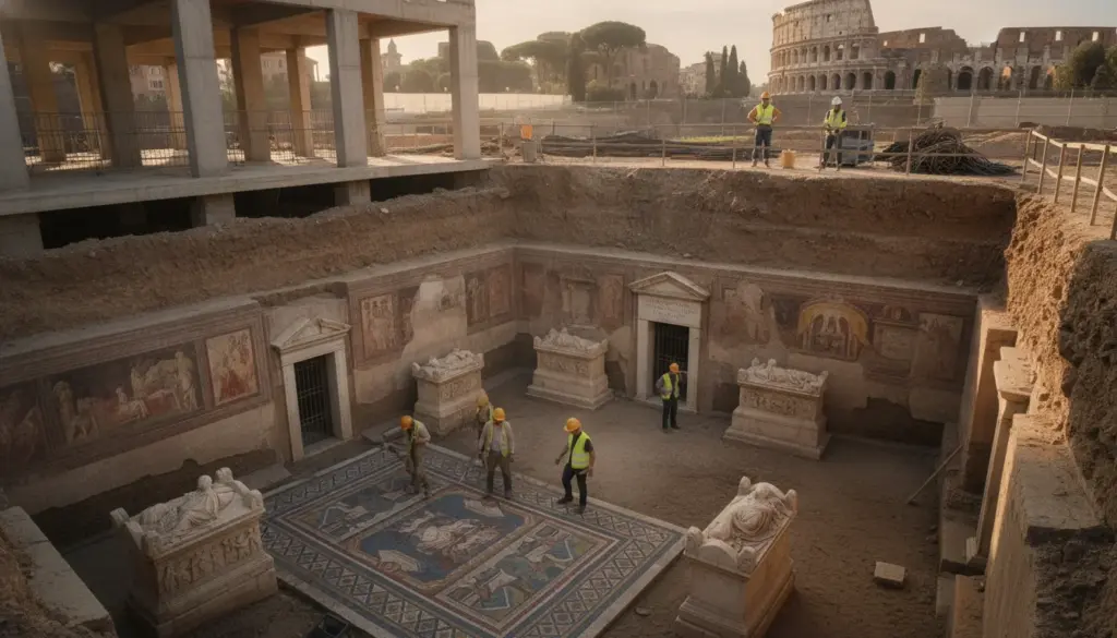 Groundbreaking discovery in Rome: archaeologists unearth 2,000-year-old tombs beneath a dorm construction site