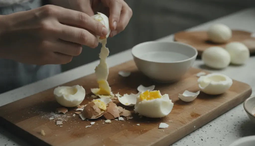 Hard-boiled eggs: an easy trick to peel them without breaking