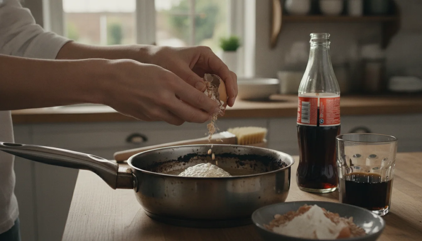 Don’t throw away eggshells, just mix with cola. A homemade trick cleans better than chemicals