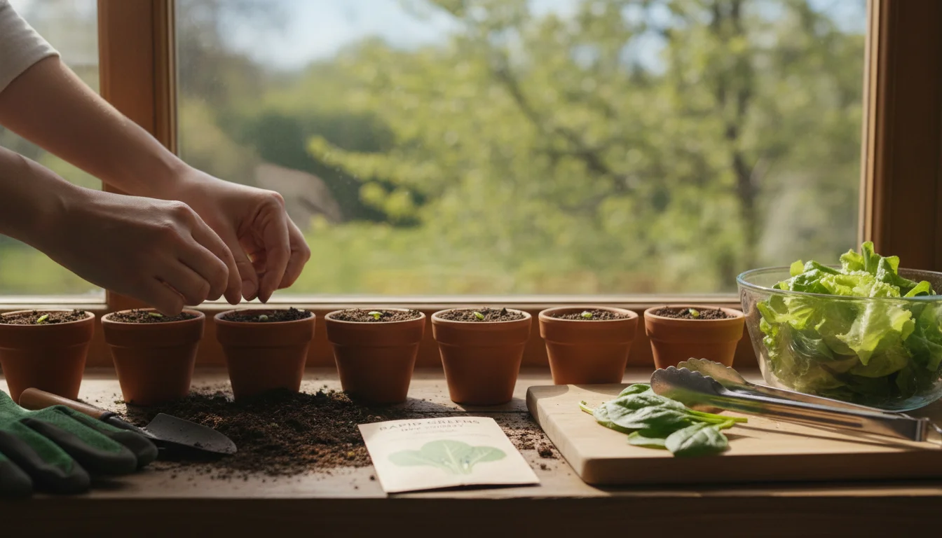 A seed you can easily plant in March: Grows rapidly and yields a harvest by May
