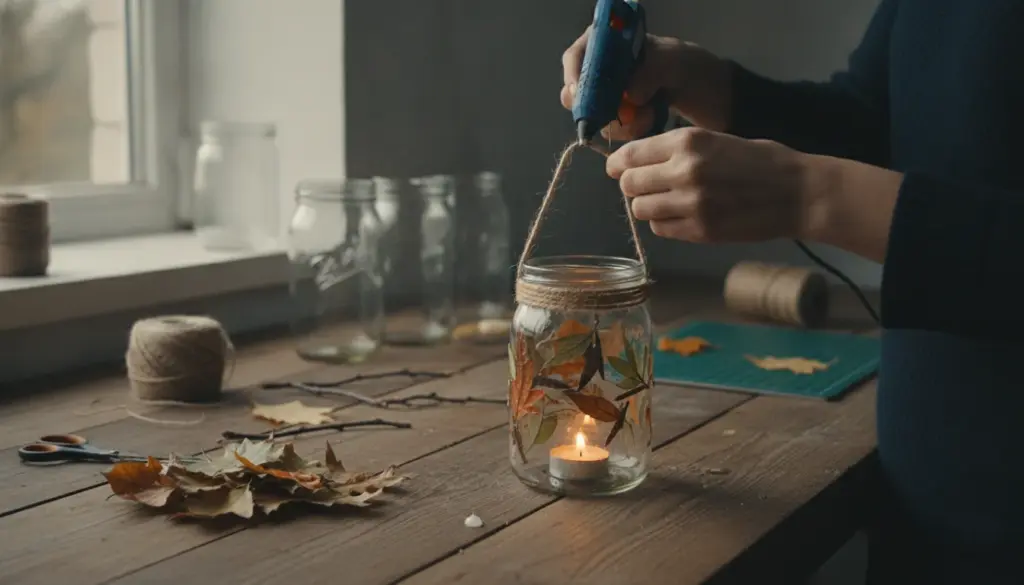 Make a lantern from an upcycled coffee jar: step by step