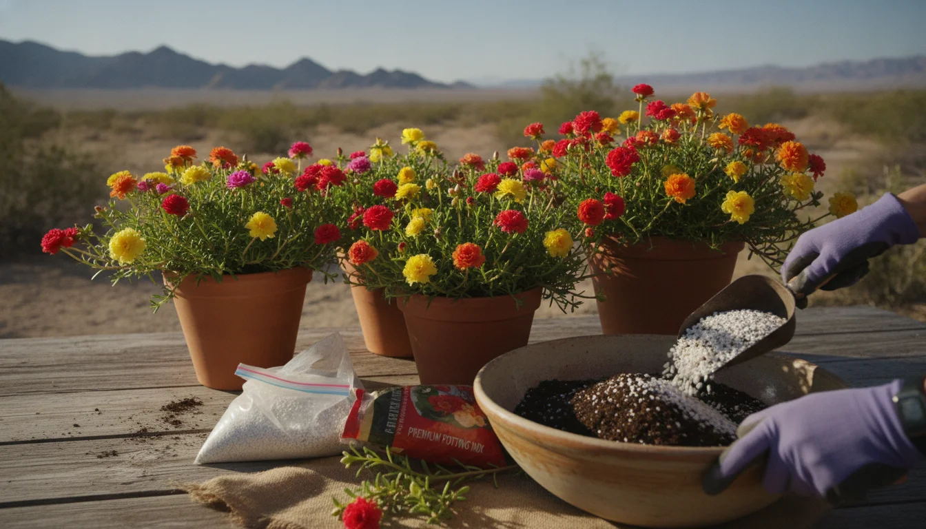 Potted Portulaca: Discover the Secret to a Storm of Flowers That Survives Even Extreme Heat