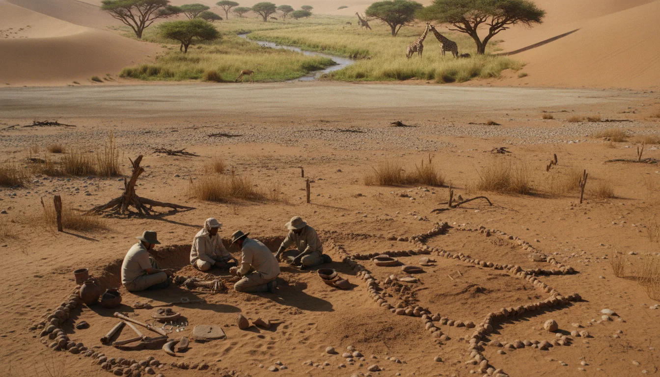 Concealed Sahara burial site uncovers lost green oasis full of life
