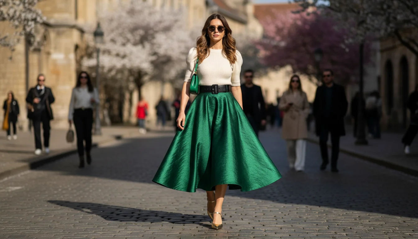 Goodbye denim skirt: the main skirt trend for spring 2026