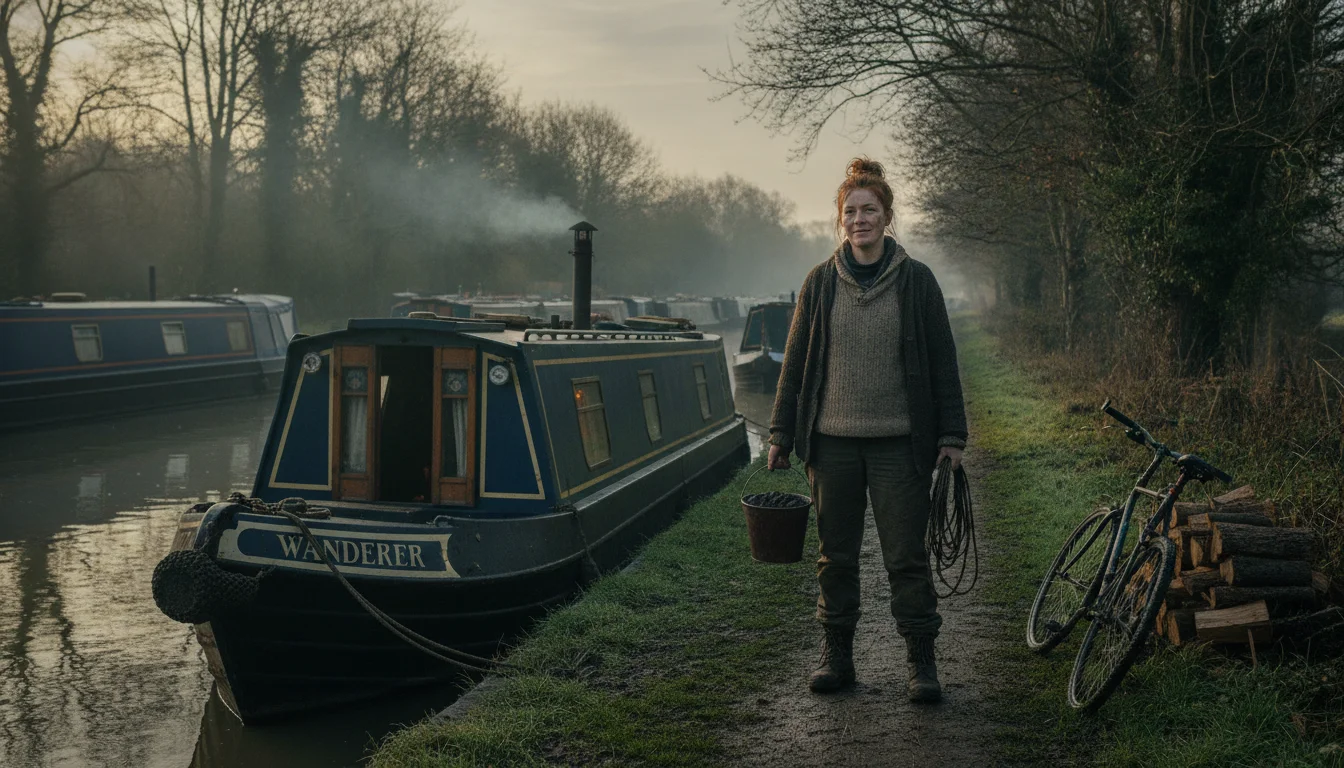 British woman gave up everything for a boat and lives on a fraction of the average wage, yet the price of comfort is brutal