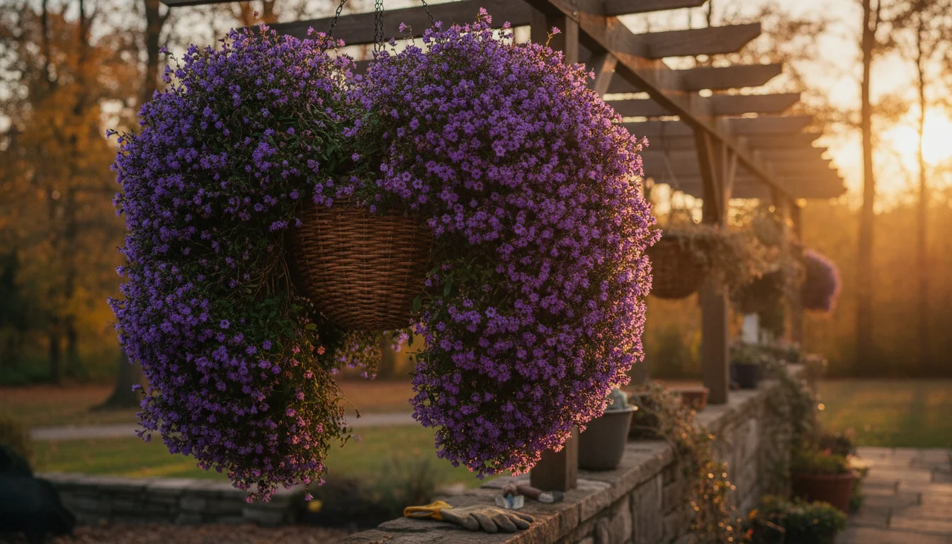 This purple shade plant keeps your hanging baskets glowing late into autumn