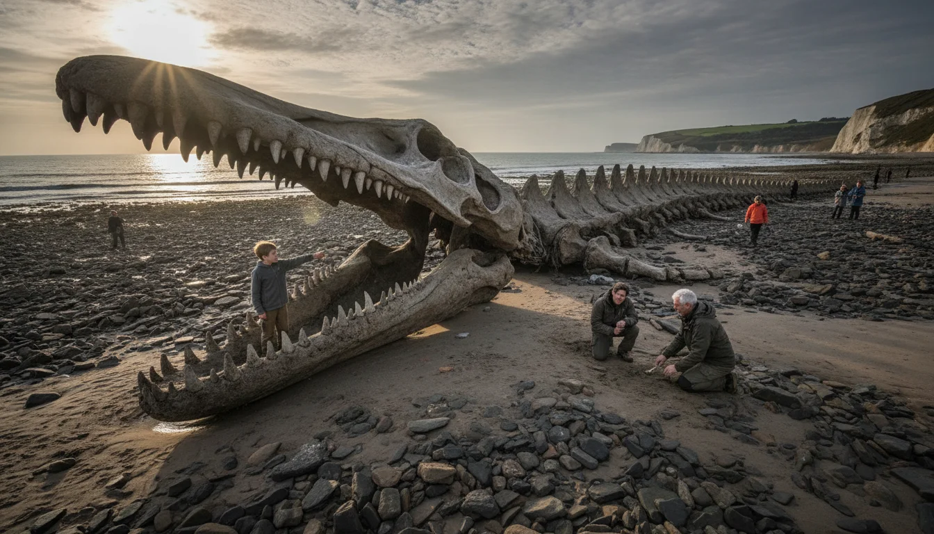 Giant Found on a Beach Rewrites History: 11-Year-Old Discovers a 25-Meter Marine Monster