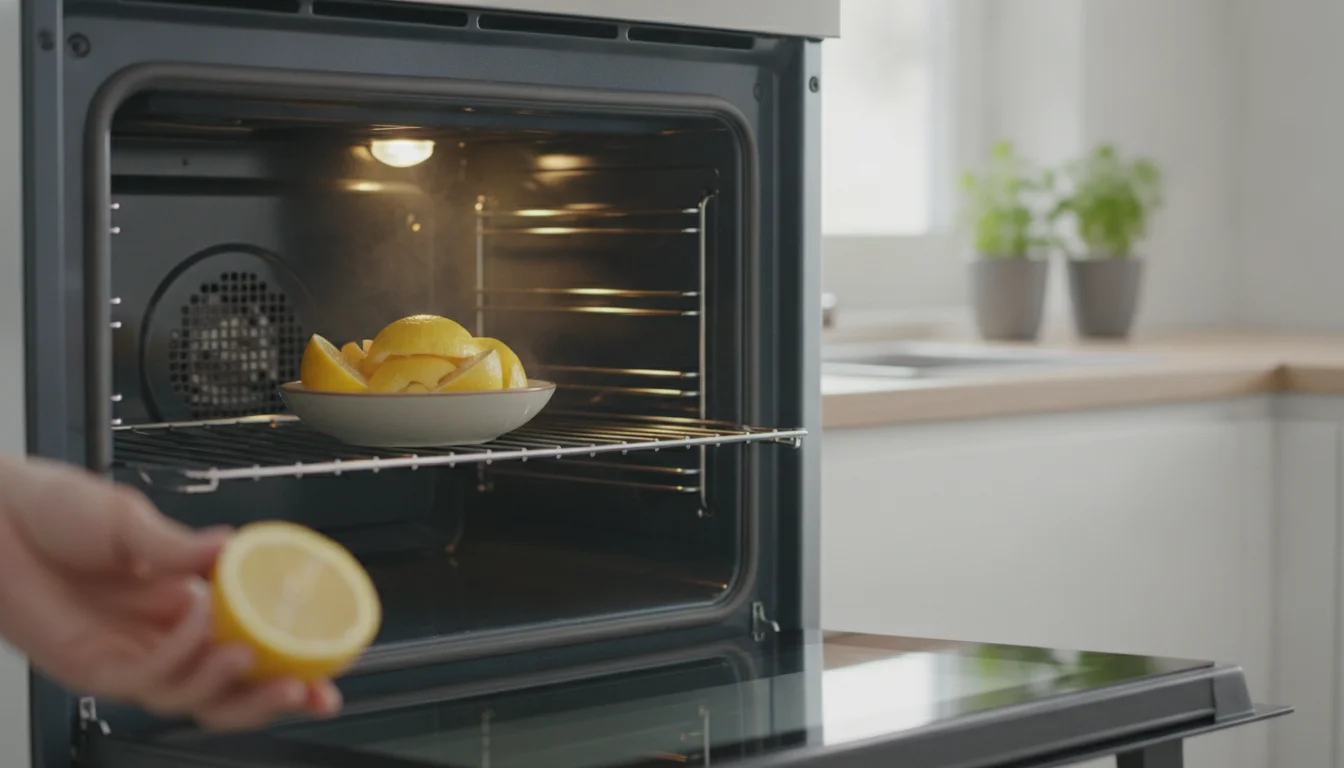 Place lemon peels inside a turned-off oven: discover why this is a genius trick