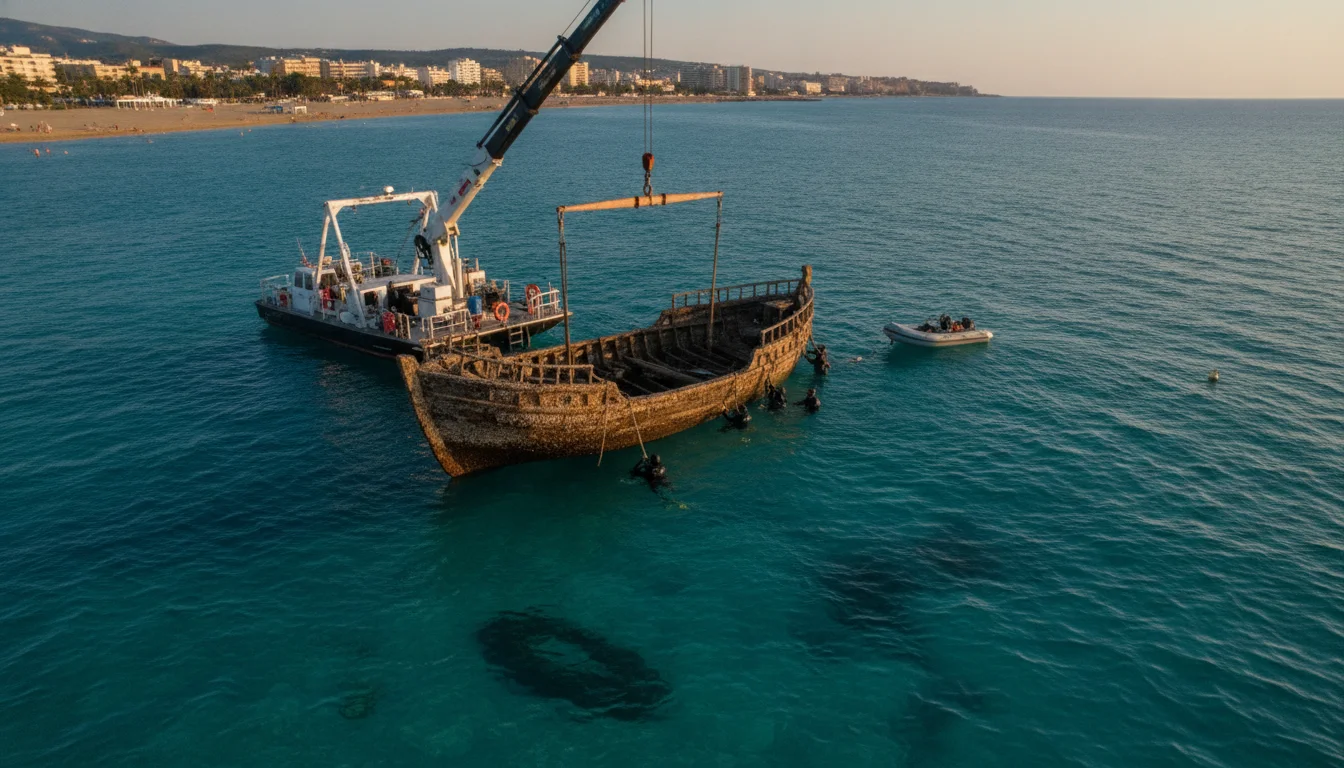 Extraction of a Roman treasure off Mallorca begins: The Ses Fontanelles shipwreck returns to the surface