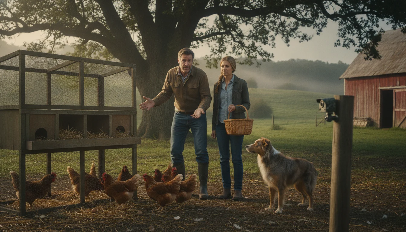 Farmers blame foxes for missing eggs, but a camera reveals an unexpected thief