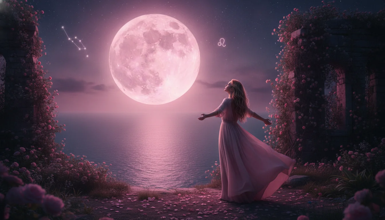 April 2026 pink full moon turns a Leo’s love life completely upside down