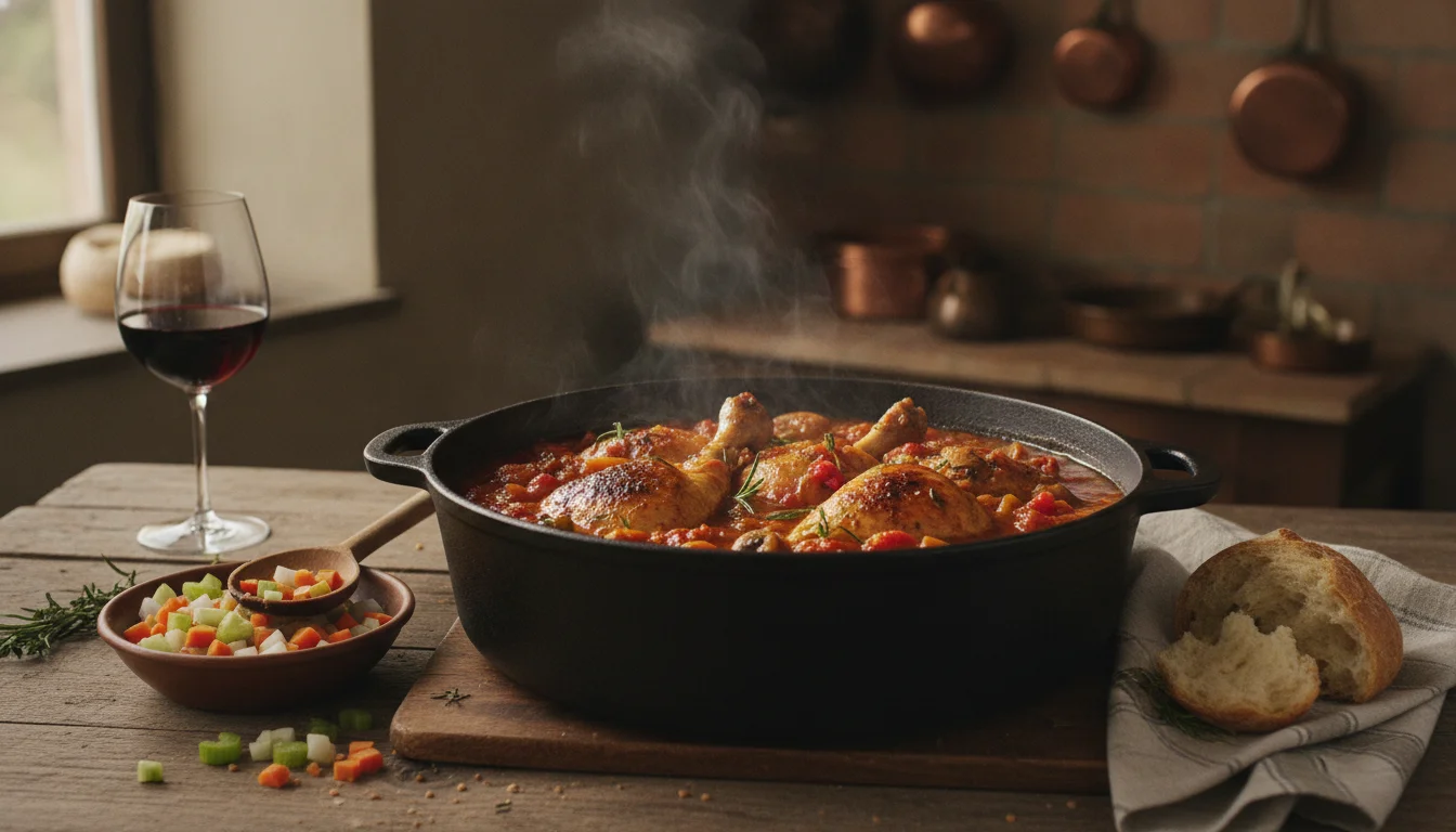 Perfect chicken cacciatore: a slow-cooked base secret that changes everything
