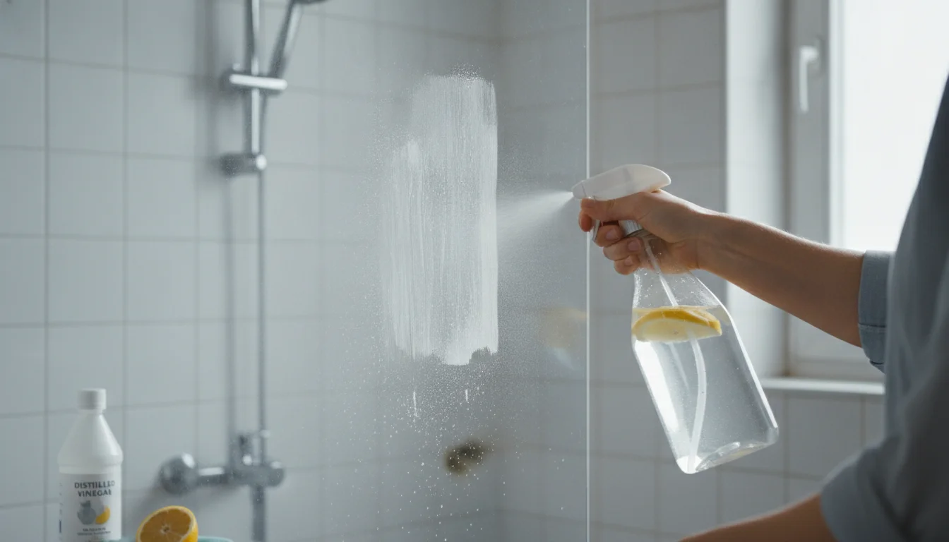Why spray your shower with vinegar? Discover a simple trick for limescale and residue