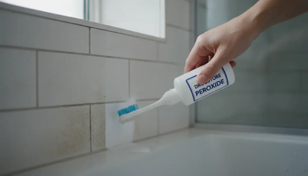 Just 10 minutes and a cheap drugstore item. Grout will be snow-white again