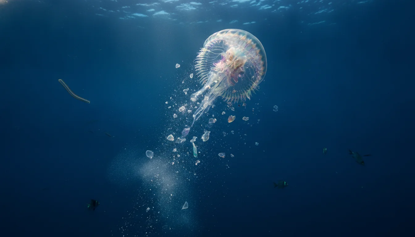 Why some deep-sea jellyfish literally fall apart: water pressure holds their cells together